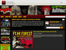 Tablet Screenshot of clevelandhauntedhouses.com